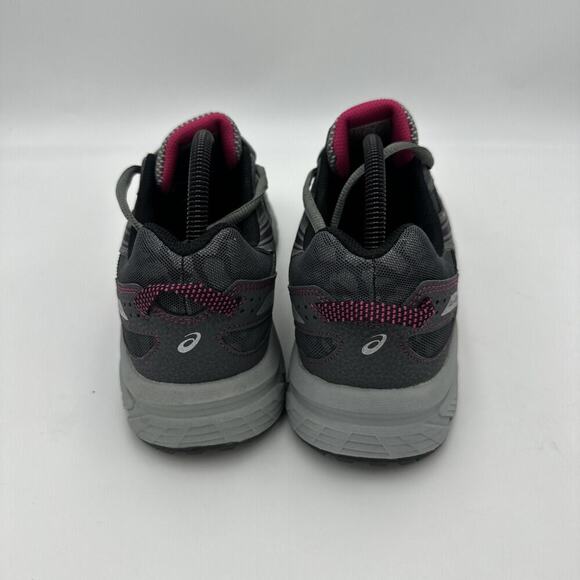 Asics Gel Venture 6 Trail Running Shoes Gray Black Pink Womens 10 D Wide Width - Picture 9 of 11